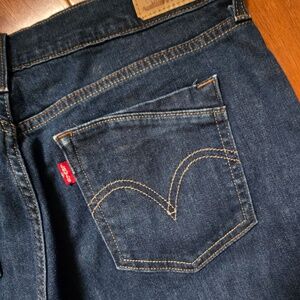 Levi's cuffed denim capris